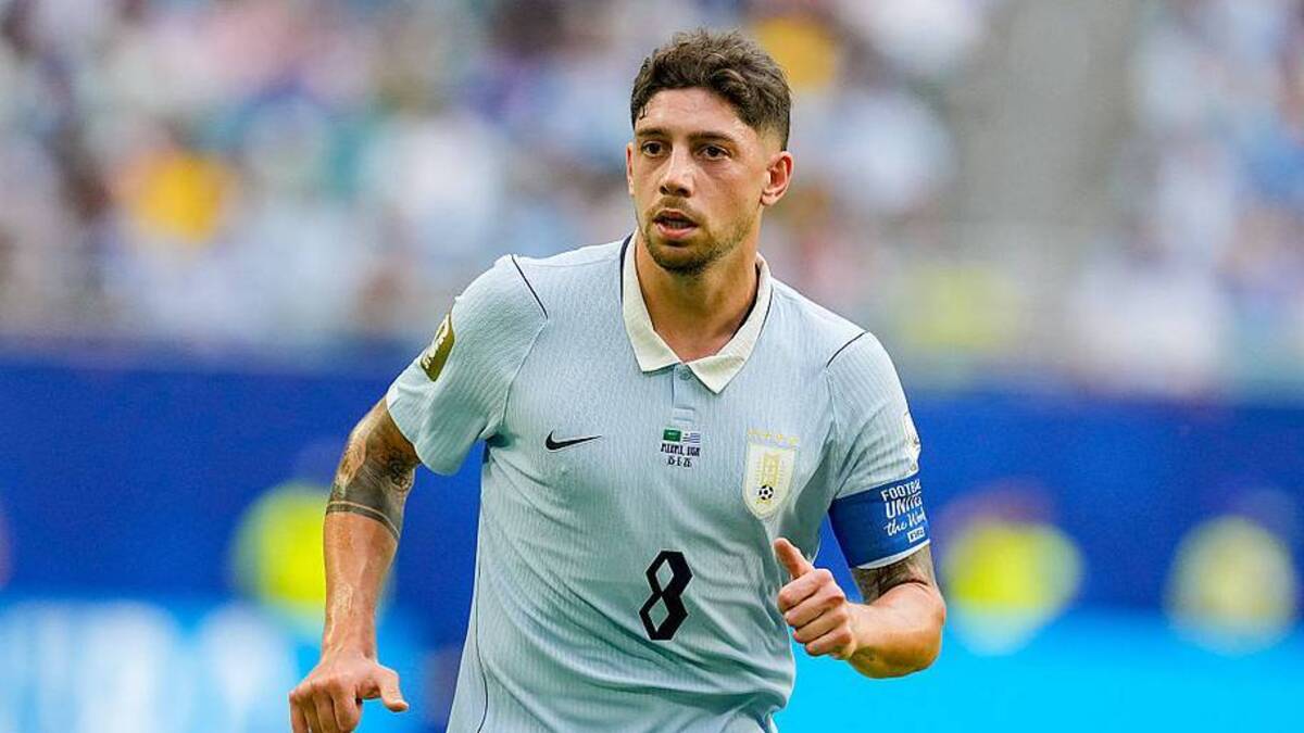  Fede Valverde is hoping to lead Uruguay to its first World Cup win this summer. | Alex Gottschalk/DeFodi Images/DeFodi/Getty Images 