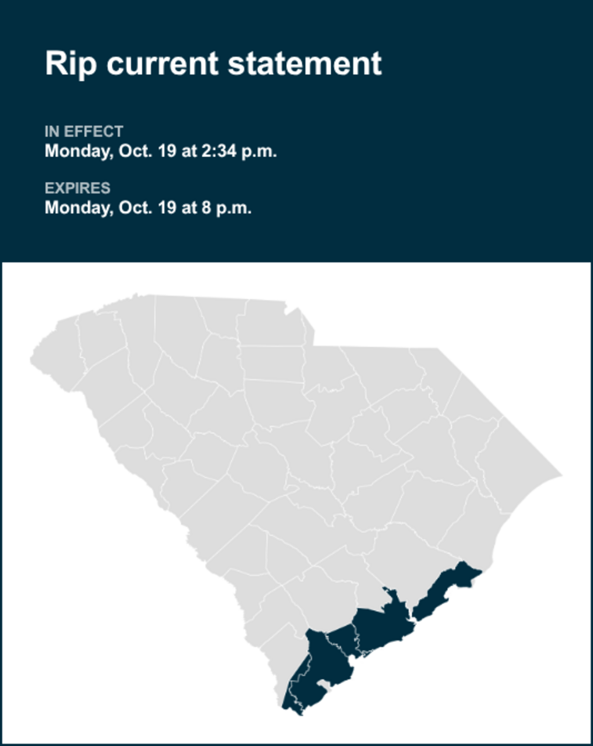 UPDATE: Rip current statement affecting Lowcountry until Monday evening ...