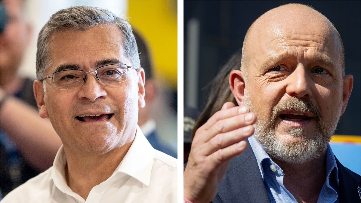 Gubernatorial candidates Xavier Becerra and Steve Hilton campaigned in Los Angeles County on Tuesday, June 9, 2026.  (Photos by David Crane and Drew Kelley, Los Angeles Daily News/SCNG)