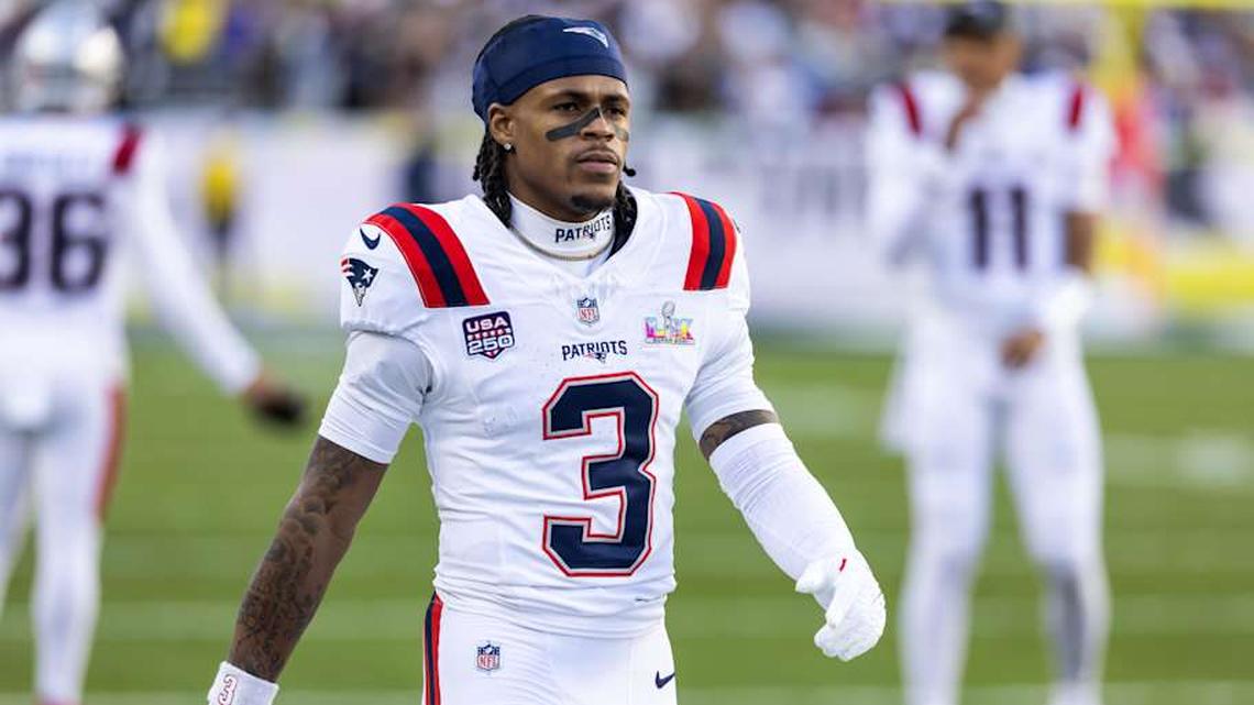  Feb 8, 2026; Santa Clara, CA, USA; New England Patriots wide receiver DeMario Douglas (3) against the Seattle Seahawks during Super Bowl LX at Levi's Stadium. Mandatory Credit: Mark J. Rebilas-Imagn Images | Mark J. Rebilas-Imagn Images 
