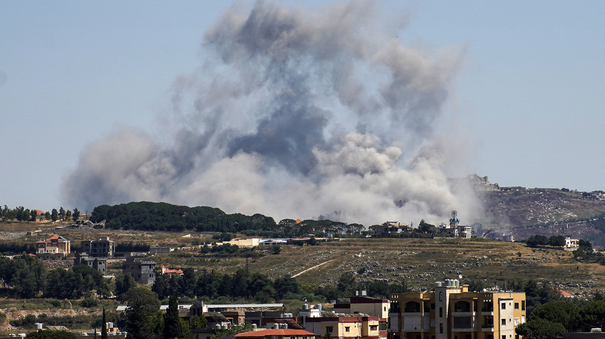 A photograph taken from the southern area of Nabatieh shows smoke rising from the site of an Israeli airstrike in the village of kfar Tibnit on June 4, 2026. The Lebanese president said June 4, that an agreement on implementing a ceasefire announced in Washington after talks with Israel was the "last chance" to reach a comprehensive truce. Envoys from Israel and Lebanon held a fourth round of US-brokered talks in Washington on June 3, agreeing to implement a ceasefire hinged on Hezbollah halting its attacks. (Abbas Fakih/AFP via Getty Images/TNS)