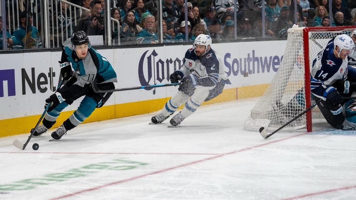 Michael Misa's OT winner lifts Sharks over Jets 