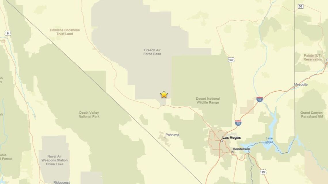 Update: 3.0 magnitude earthquake reported close to Indian Springs, NV on Aug. 9 