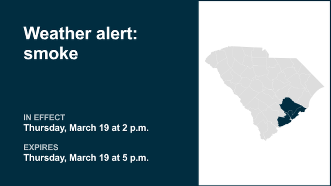Expect smoke in Lowcountry early Thursday evening 