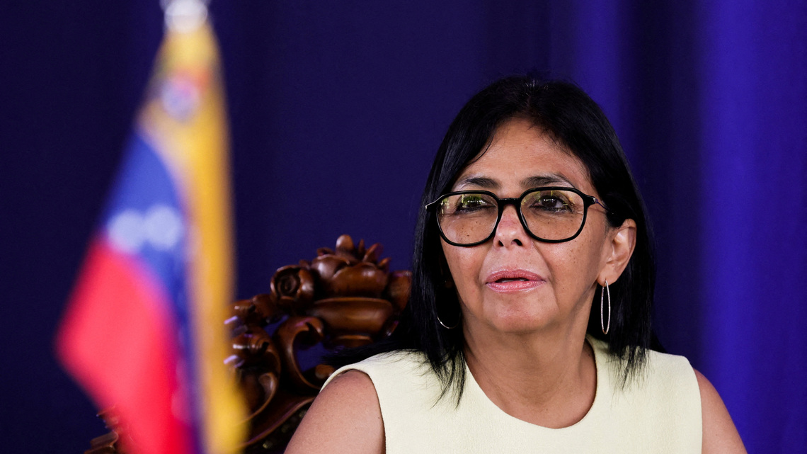 Venezuela leader Rodriguez signs agreement with French Oil Company Total Energies 