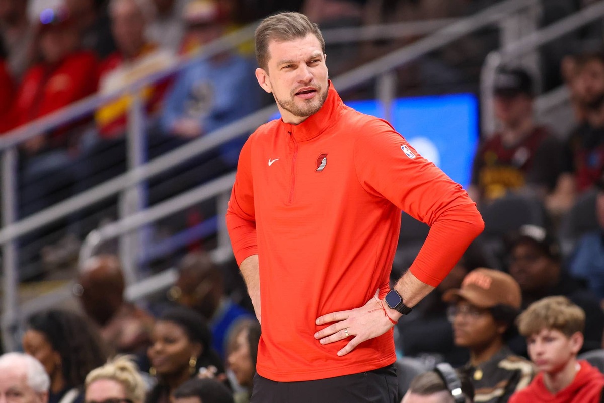  Portland Trail Blazers coach Tiago Splitter Brett Davis-Imagn Images