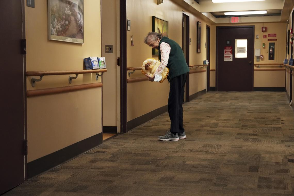 Water is poured over the hands of Sister Mary Kay Finneran during Maundy Thursday Mass at Kittay Senior Apartments in the Bronx burough of New York on March 18, 2026. An influential order of nuns decided to complete its mission when the last sister dies. The only question left is how to finish well. (Michelle V. Agins/The New York Times)