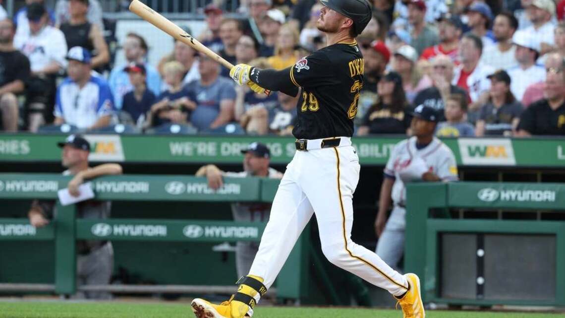 Pirates' Ryan O'Hearn, after 10-RBI effort, takes aim at Braves again 
