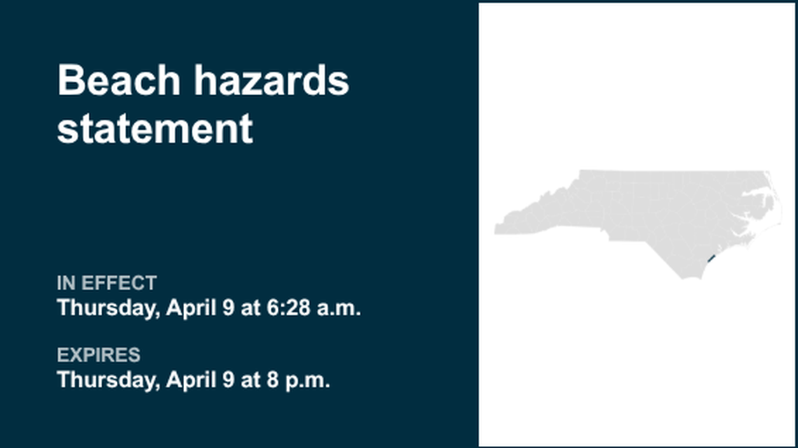 UPDATE: Beach hazards statement issued for Coastal Pender until Thursday evening 