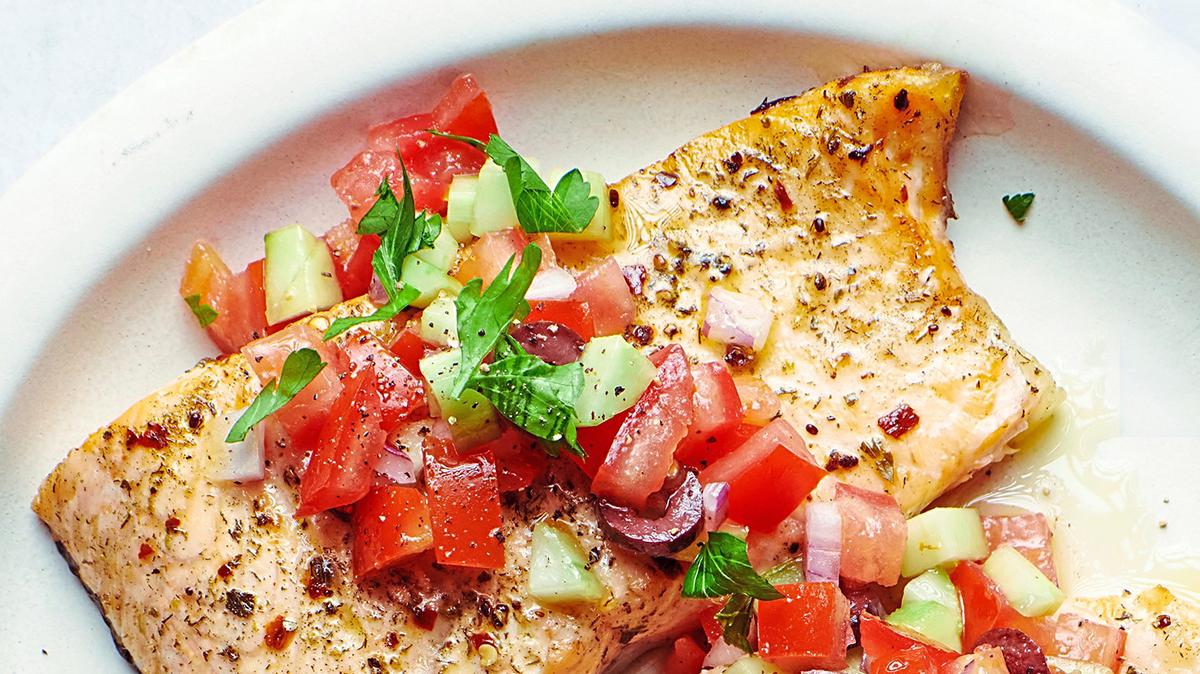 Greek salmon.