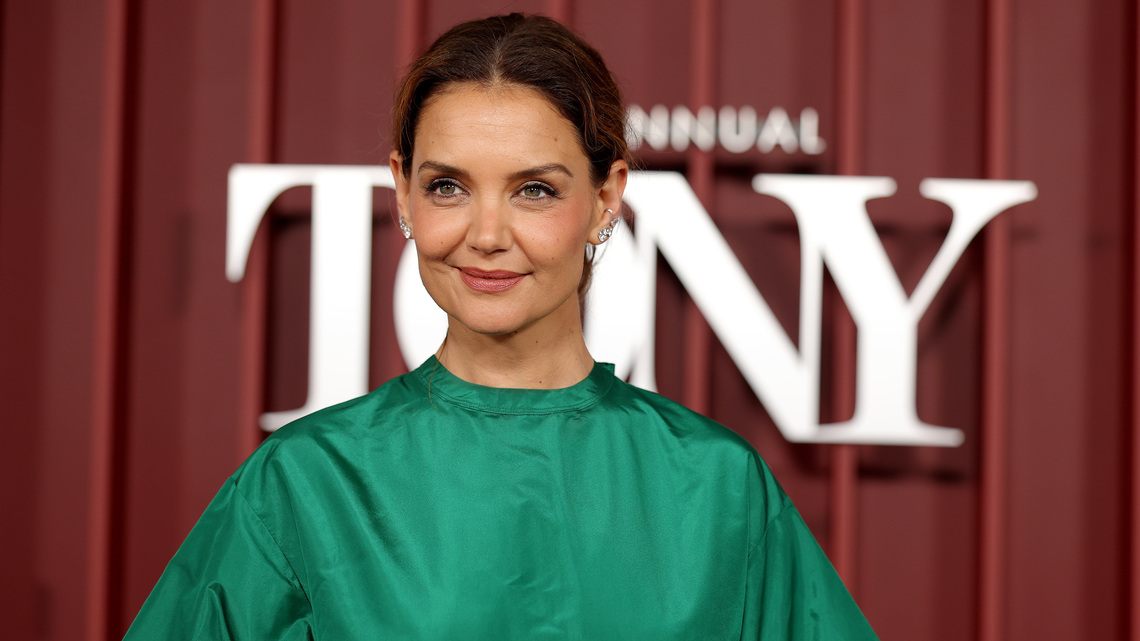 Katie Holmes' Silky Satin Dress Look Is Perfect for Fall-to-Winter Weddings 