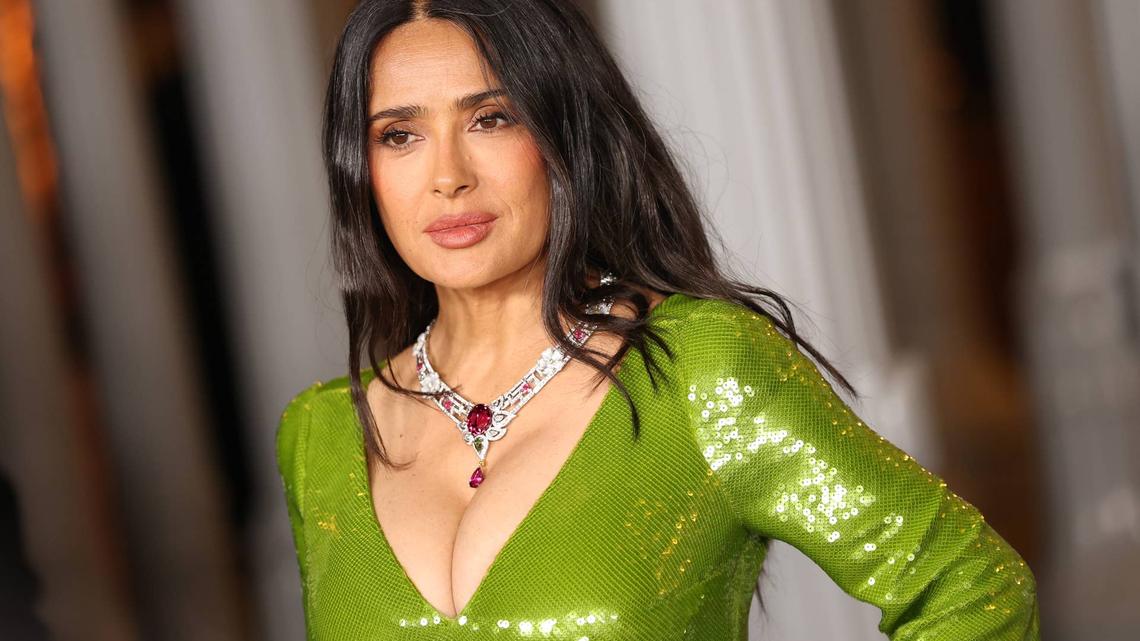 Salma Hayek, 59, Shows That Graying Hair Is Red Carpet Gold Alongside Husband François-Henri Pinault, 63 