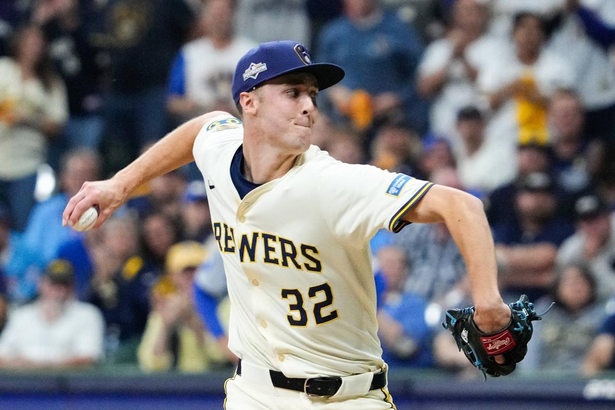  Jacob Misiorowski's elite velocity profile increases long-term durability concerns as Milwaukee carefully monitors his workload. © Michael McLoone-Imagn Images
