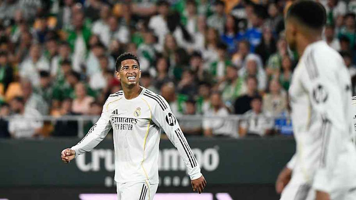  Jude Bellingham was ineffective in the final third. | Cristina Quicler/AFP/Getty Images 