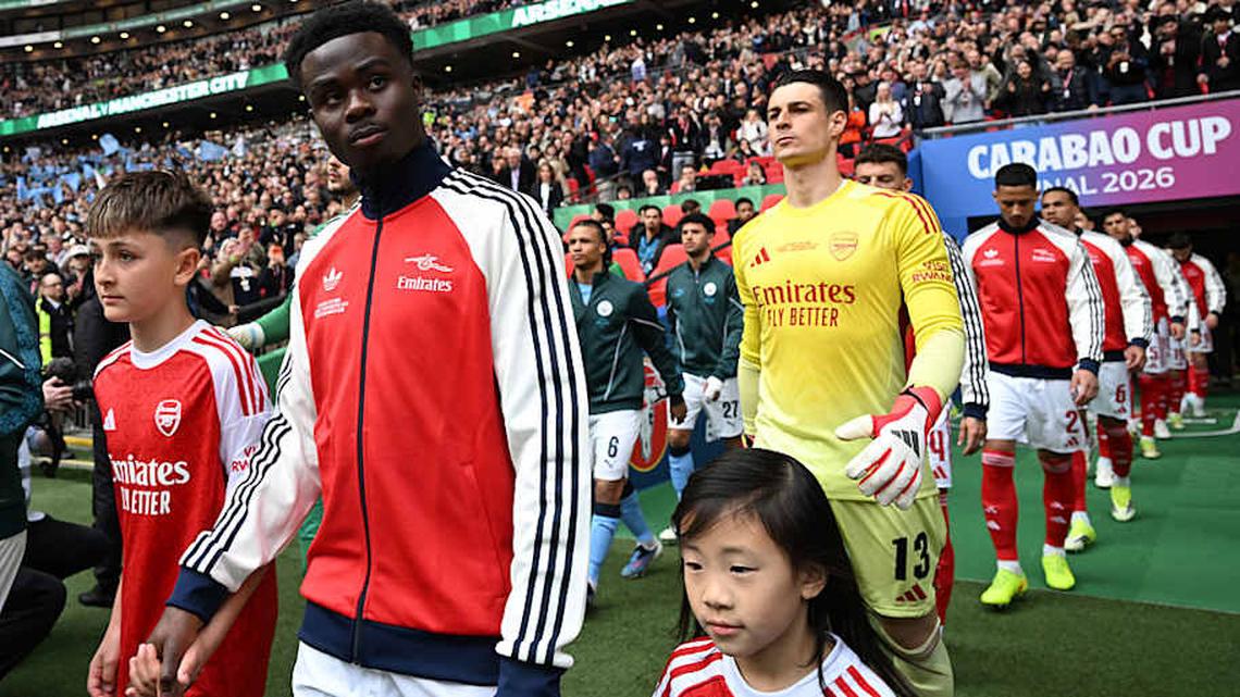  Saka has a big role to play upon his return. | Stuart MacFarlane/Arsenal FC/Getty Images 