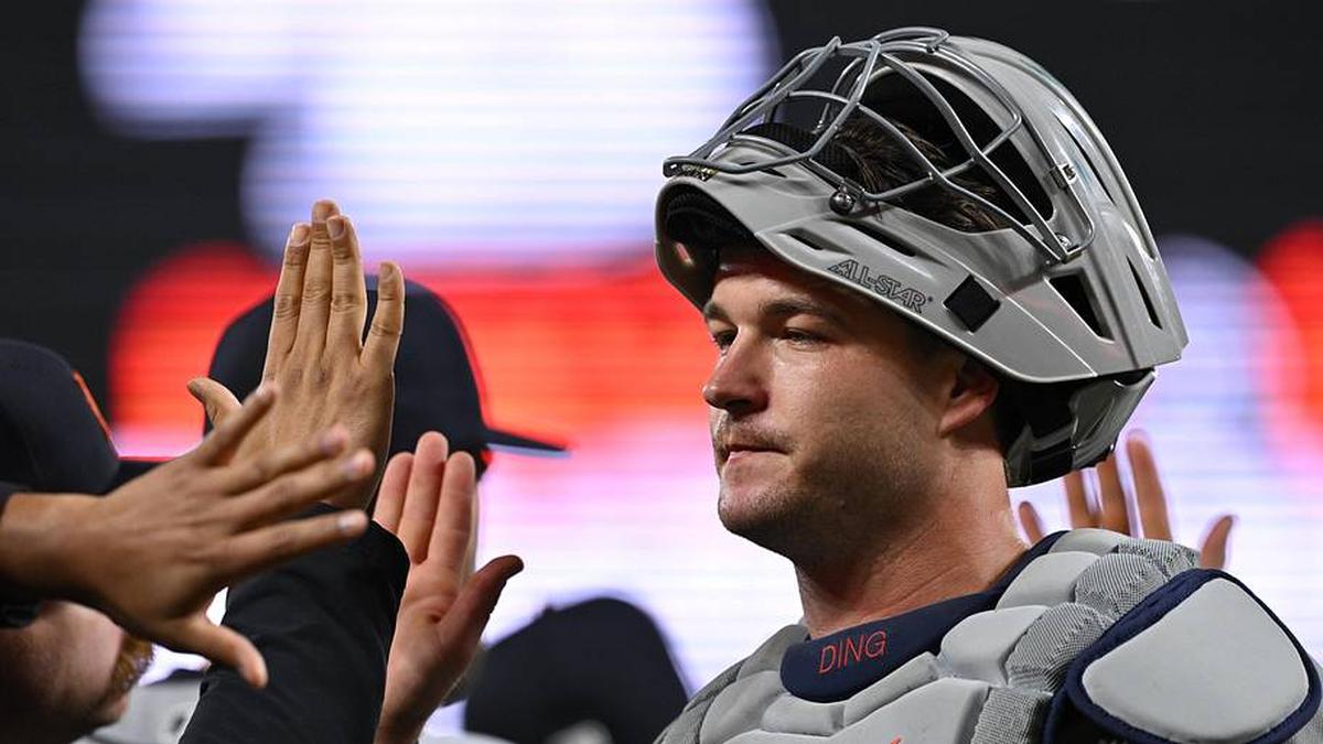  Tigers catcher Dillon Dingler has an argument as being the majors' best catcher this season. | Jamie Sabau-Imagn Images 