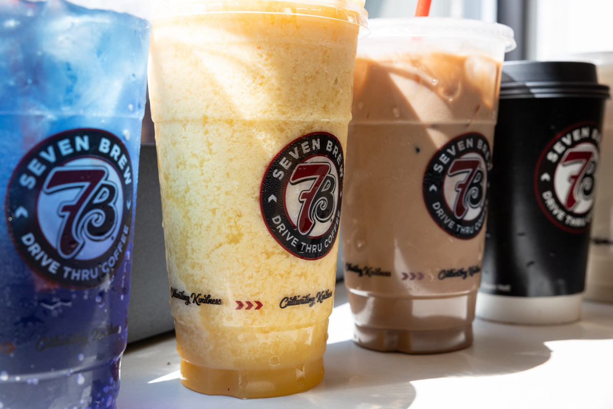 Drinks from 7 Brew Coffee.