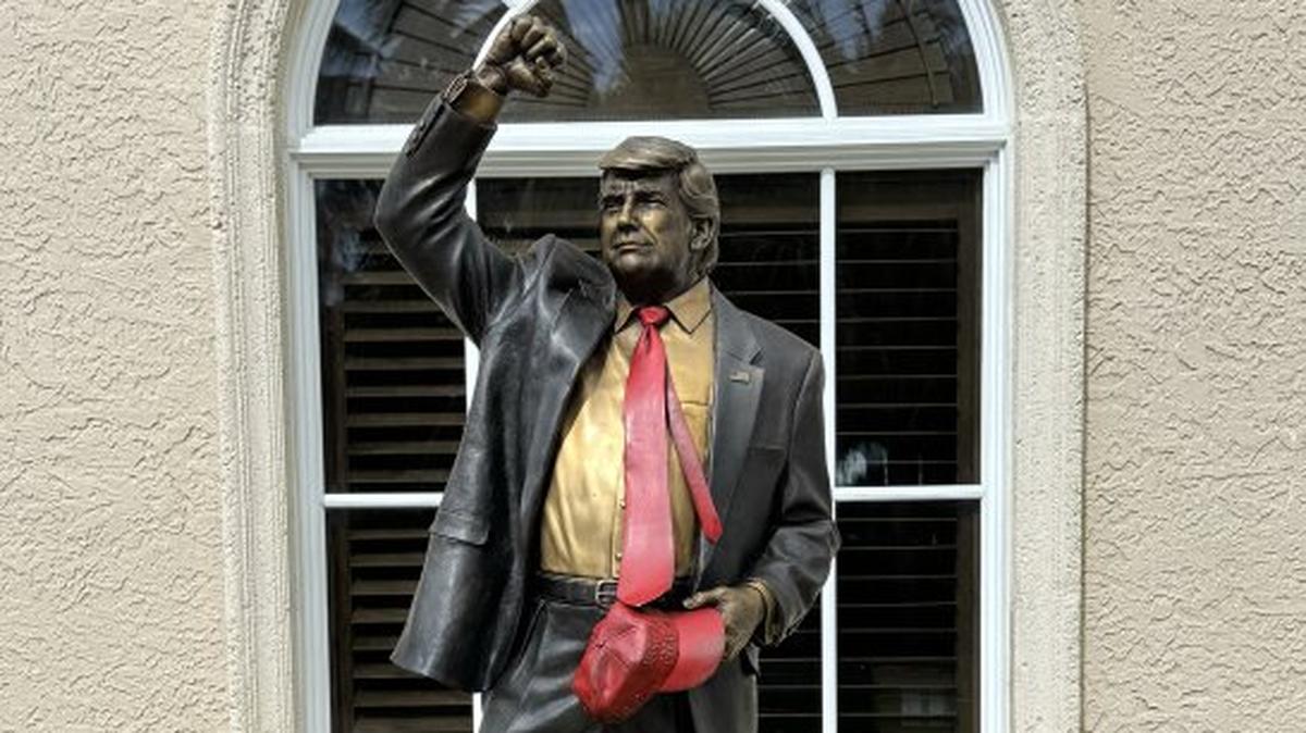 Barber commissioned a statue depicting the event, securing the funding and coordinating with the sculptor, Colorado-based George Lundeen, to realize his idea. Lundeen received $300,000 for the statue, while Barber earned $50,000. (Lundeen Sculptures, Ltd./TNS)