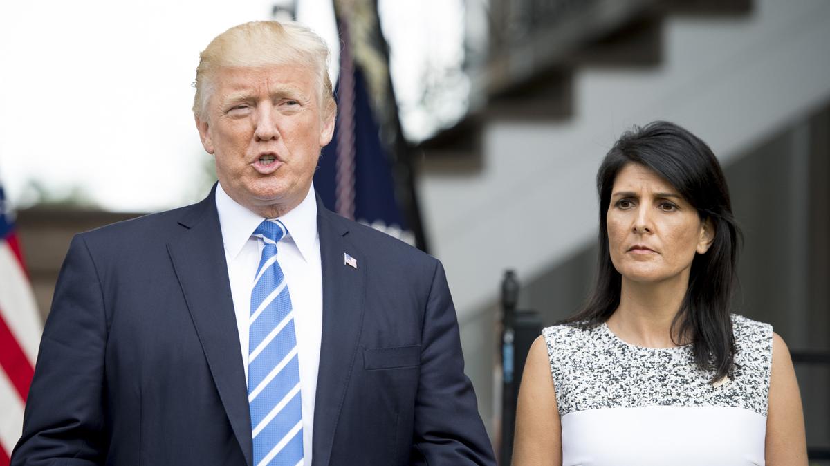mary trump donald trump nikki haley. Above, a photo of Donald Trump and Nikki Haley, both of whom are running for president in 2024. Mary Trump on Monday suggested that her uncle is hoping for more GOP candidates to run against him to help boost his chances of success.