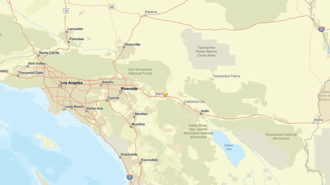 Update: Seismic activity on May 15 - 2.0 magnitude earthquake close to Cabazon, CA registered 