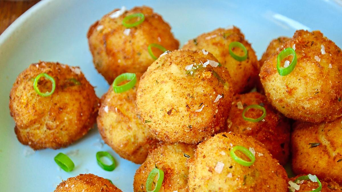 Mashed potato bites.