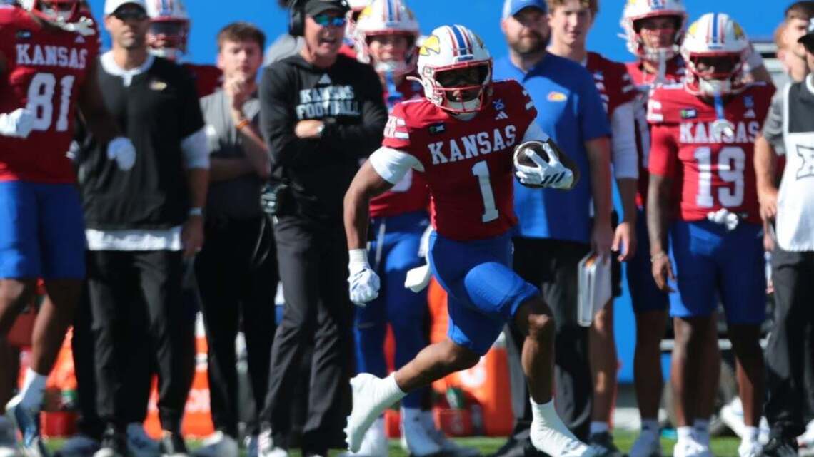 Kansas rushes for 480 yards in rout of Middle Tennessee 