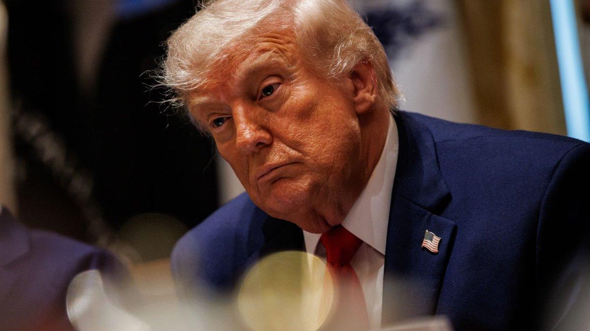 U.S. President Donald Trump holds a Cabinet meeting at the White House on Wednesday. On Friday, a federal judge temporarily blocked his administration's so-called anti-weaponization fund. Photo by Samuel Corum/UPI