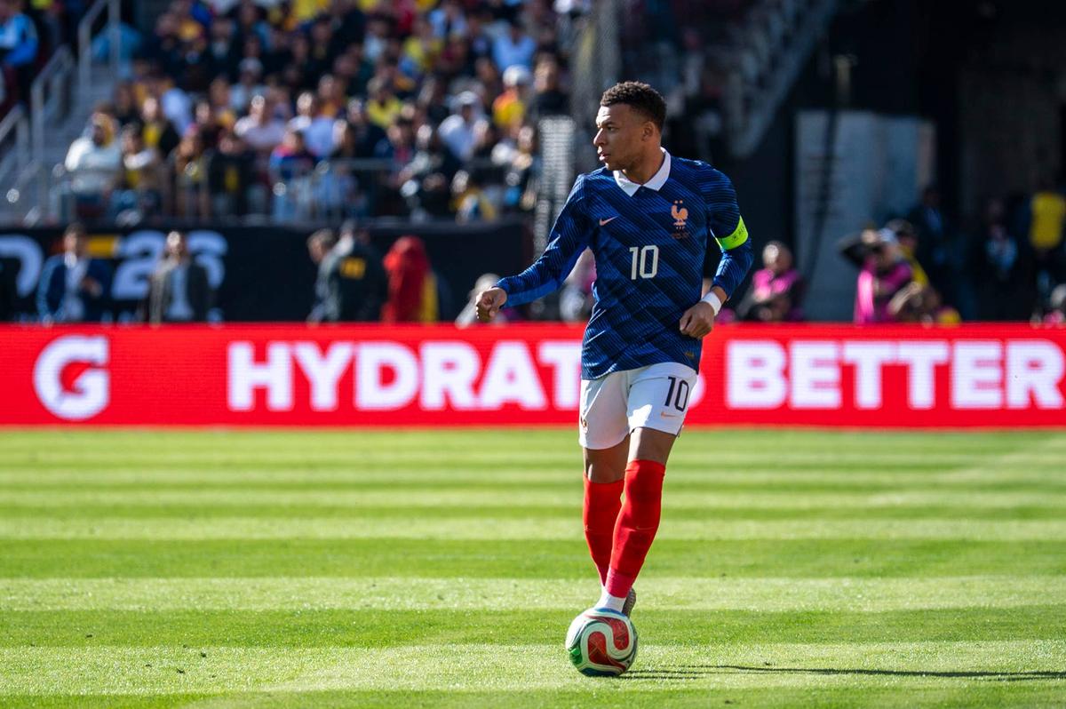  France forward Kylian Mbappe during an international friendly match against Colombia Tommy Gilligan-Imagn Images