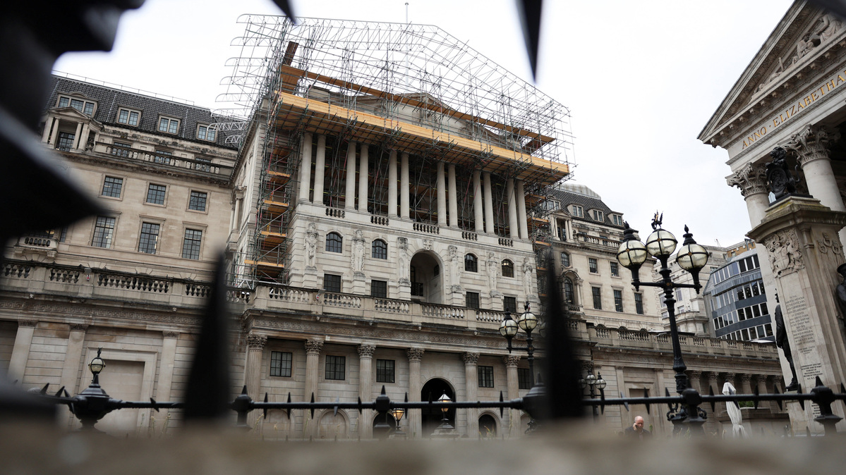 The Bank of England building in London, Britain, May 19, 2026. REUTERS/Corey Rudy