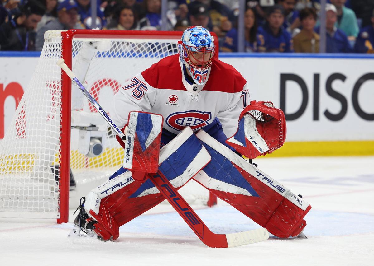  Jakub Dobes has the second-best goals-against average in the playoffs among goalies who have played at least five games. (Timothy T. Ludwig-Imagn Images) 
