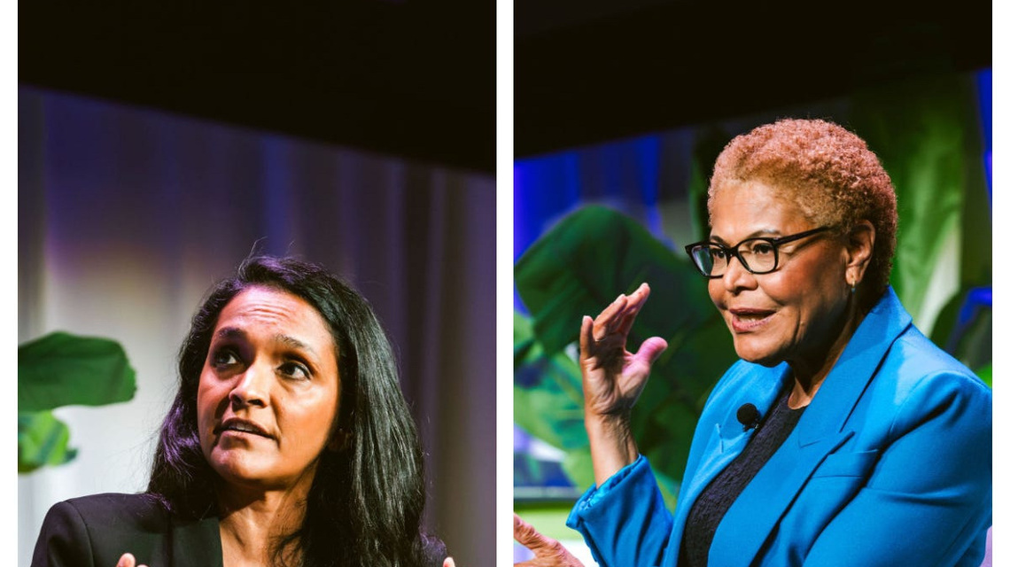 Karen Bass erases Nithya Raman's lead in fierce LA mayor race 