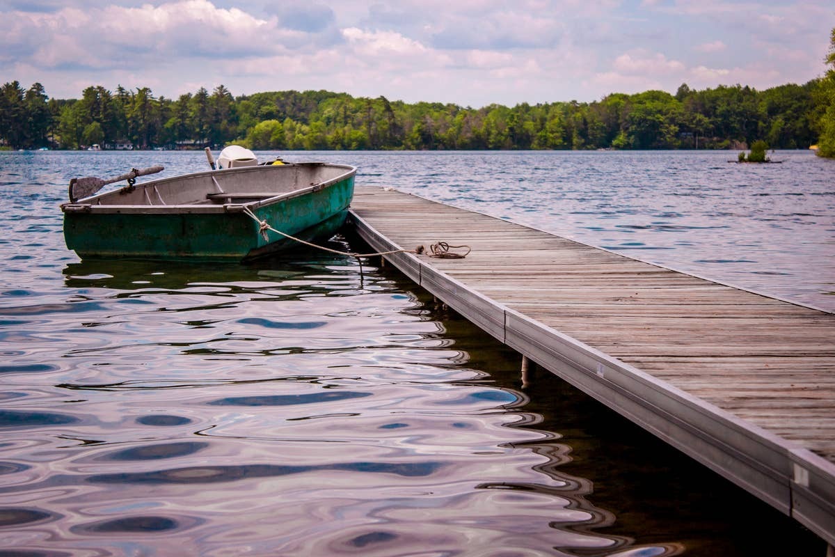  Visitors to Long Lake sometimes report seeing snakes near the water's edge.