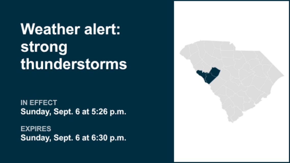 UPDATE: Prepare for pea-sized hail with thunderstorms in Aiken and Barnwell counties Sunday 