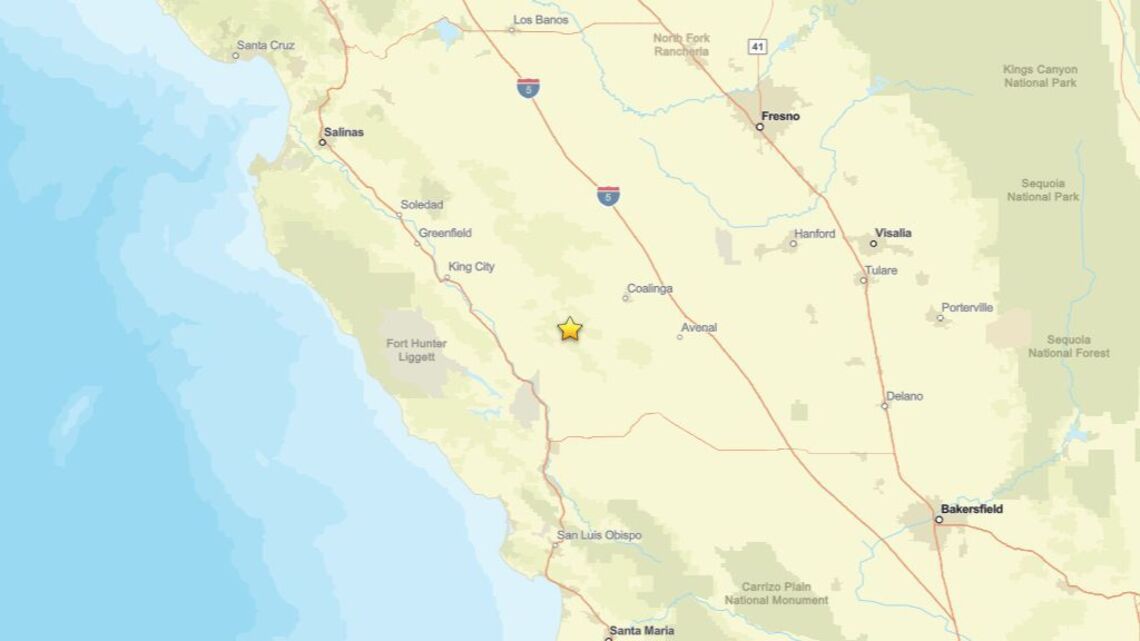 Update: Earthquake struck region near Parkfield, CA on Aug. 21 - 2.1 magnitude reported 