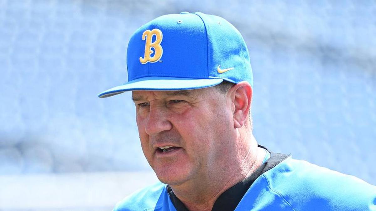  Jun 14, 2025; Omaha, Neb, USA; UCLA Bruins head coach John Savage on the field before the game against the Murray State Races at Charles Schwab Field. Mandatory Credit: Steven Branscombe-Imagn Images | Steven Branscombe-Imagn Images 
