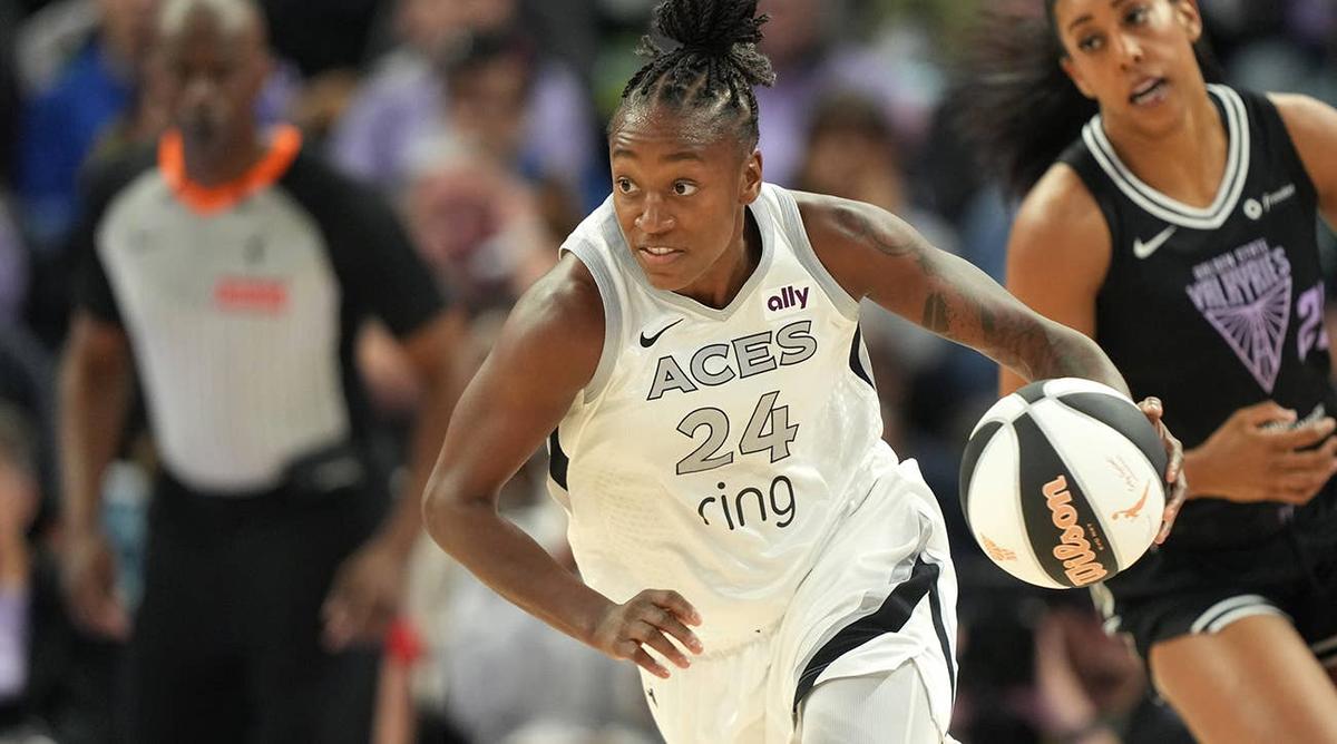  Las Vegas Aces guard Jewell Loyd Darren Yamashita-Imagn Images