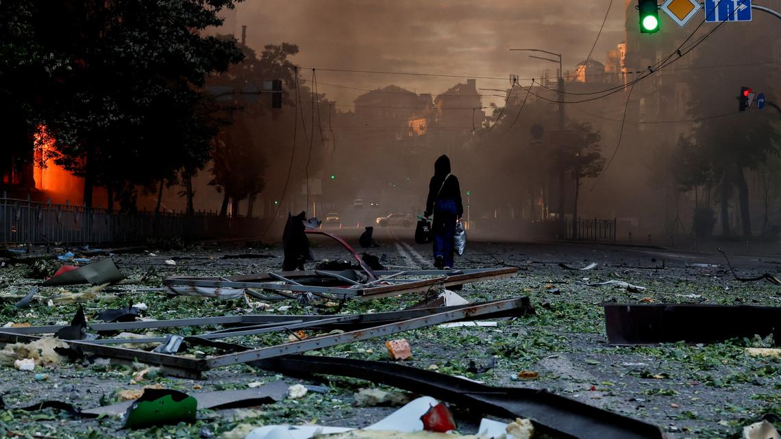 Russia strikes Kyiv with massive missile and drone attack, killing one 