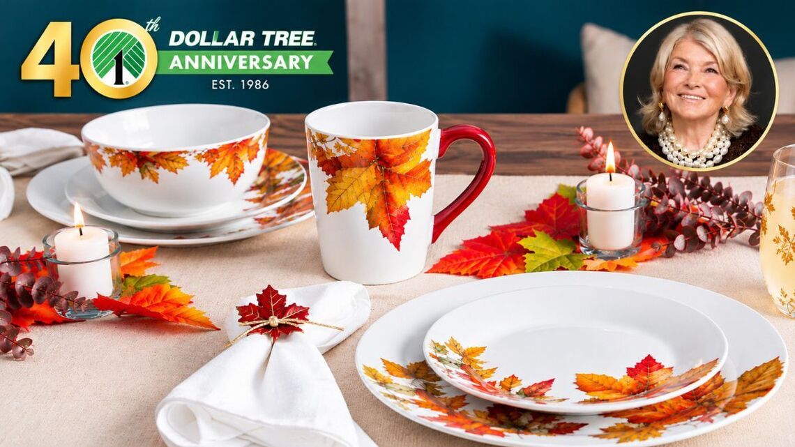 Dollar Tree Magic: Martha Stewart-Inspired Thanksgiving Tabletop Decor