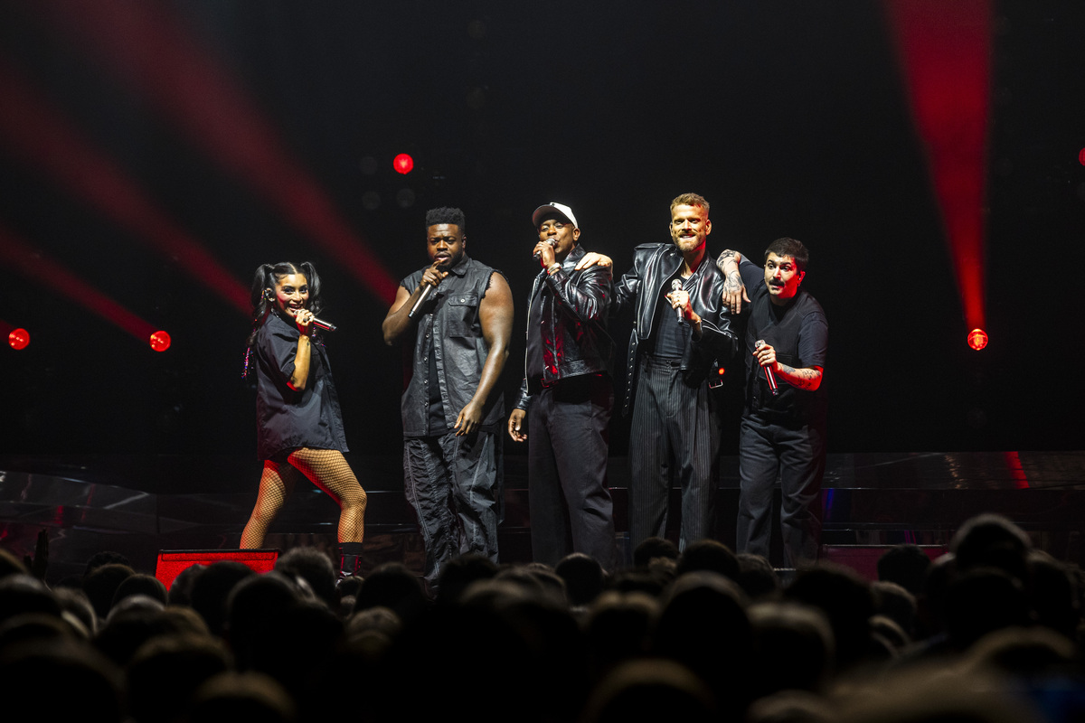 Kevin (second from left) is a member of the Grammy-winning PentatonixGina Wetzler/Redferns
