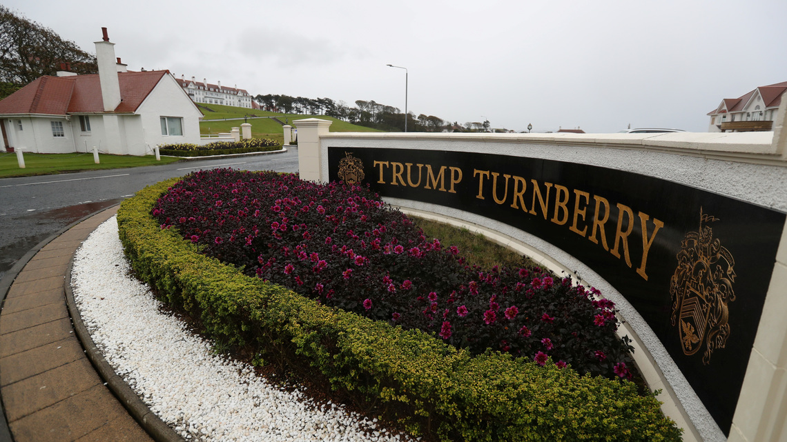 Prosecutors say seven charged with damaging Trump Scottish golf course had 'terrorism connection' 