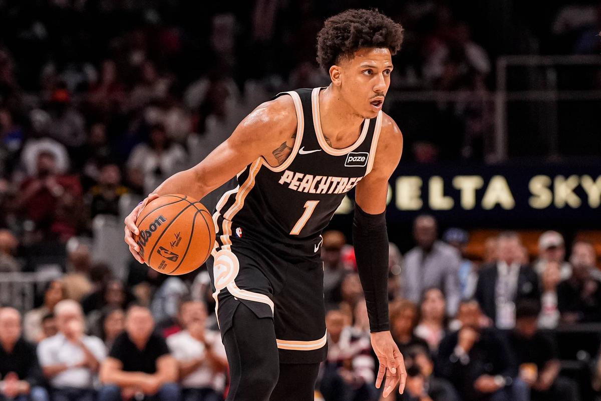  Atlanta Hawks forward Jalen Johnson (1) © Dale Zanine-Imagn Images
