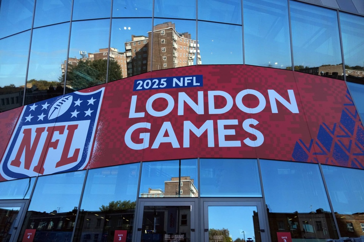  Oct 5, 2025; Tottenham, United Kingdom; A general overall view of Tottenham Stadium, the site of the 2025 NFL London Games between the Minnesota Vikings and the Cleveland Browns and the Denver Broncos and the New York Jets. Mandatory Credit: Kirby Lee-Imagn Images 