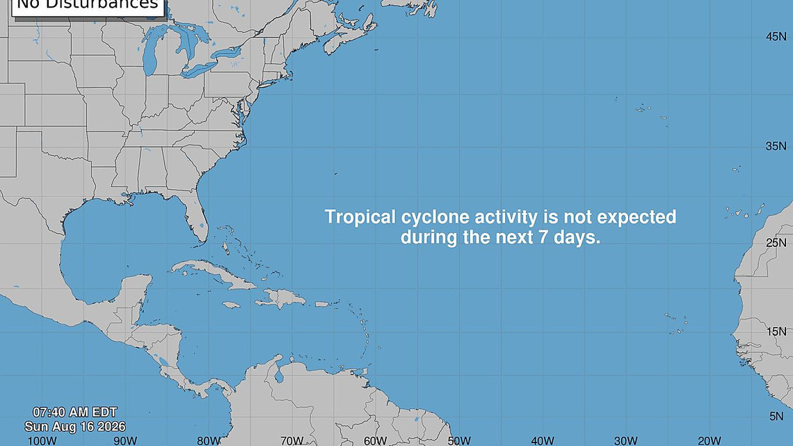 What Florida hurricane center is tracking in tropics Sunday, Aug. 16