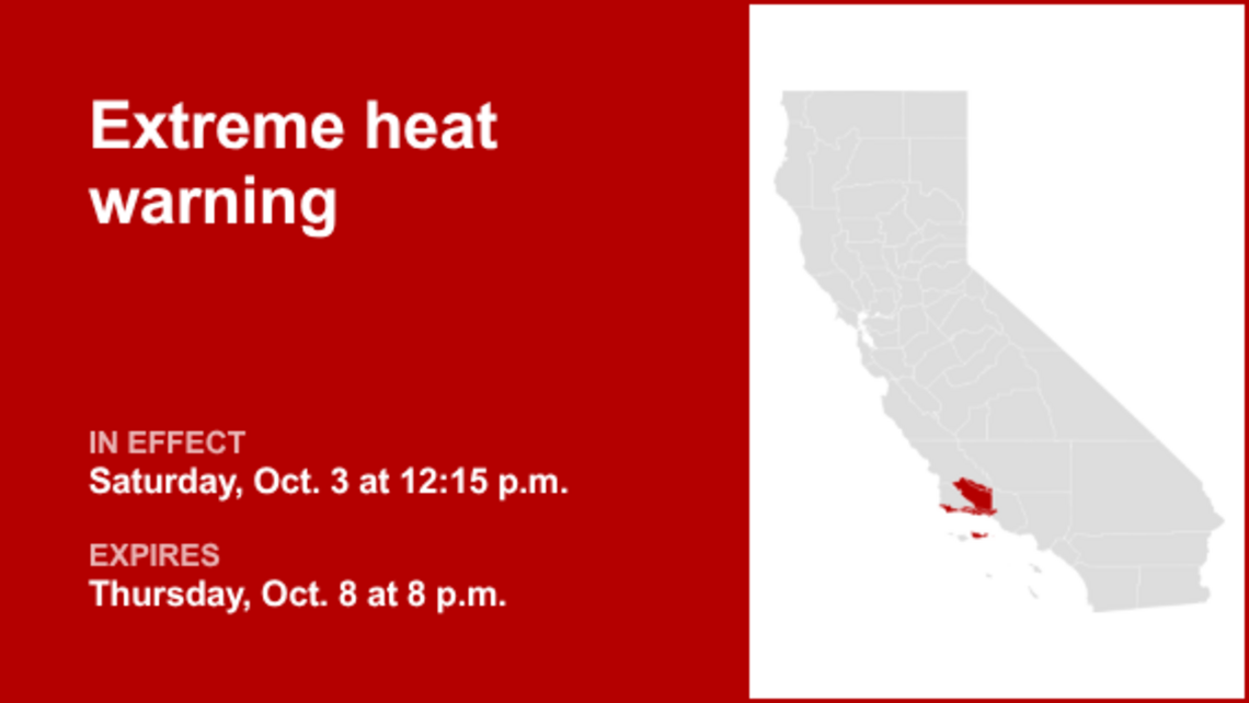 Extreme heat warning for Central Coast until Thursday evening 