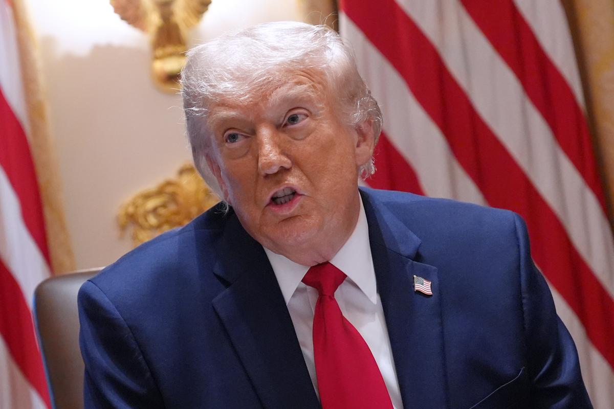  President Donald Trump speaks during a Cabinet meeting at the White House, Wednesday, May 27, 2026, in Washington. 