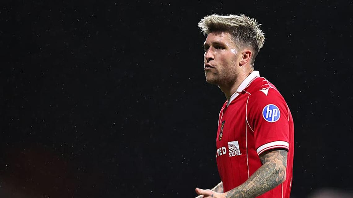  Josh Windass scored his 14th goal of the season as Wrexham defeated Stoke City | Robbie Jay Barratt/AMA/Getty Images 
