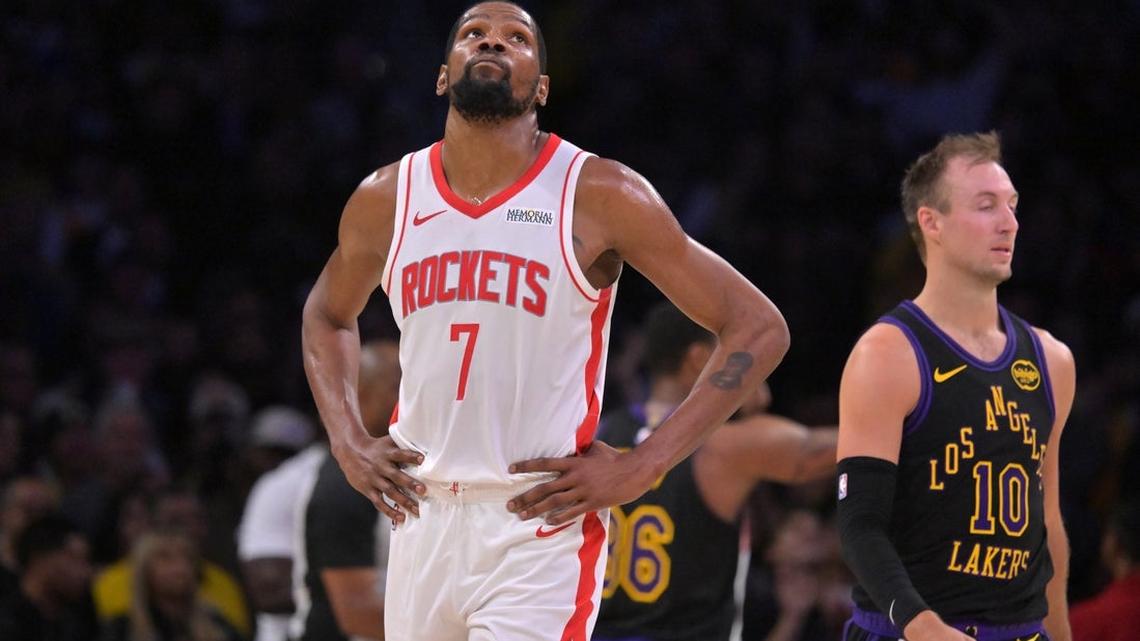 Rockets superstar Kevin Durant ruled out for Game 5 against Lakers 