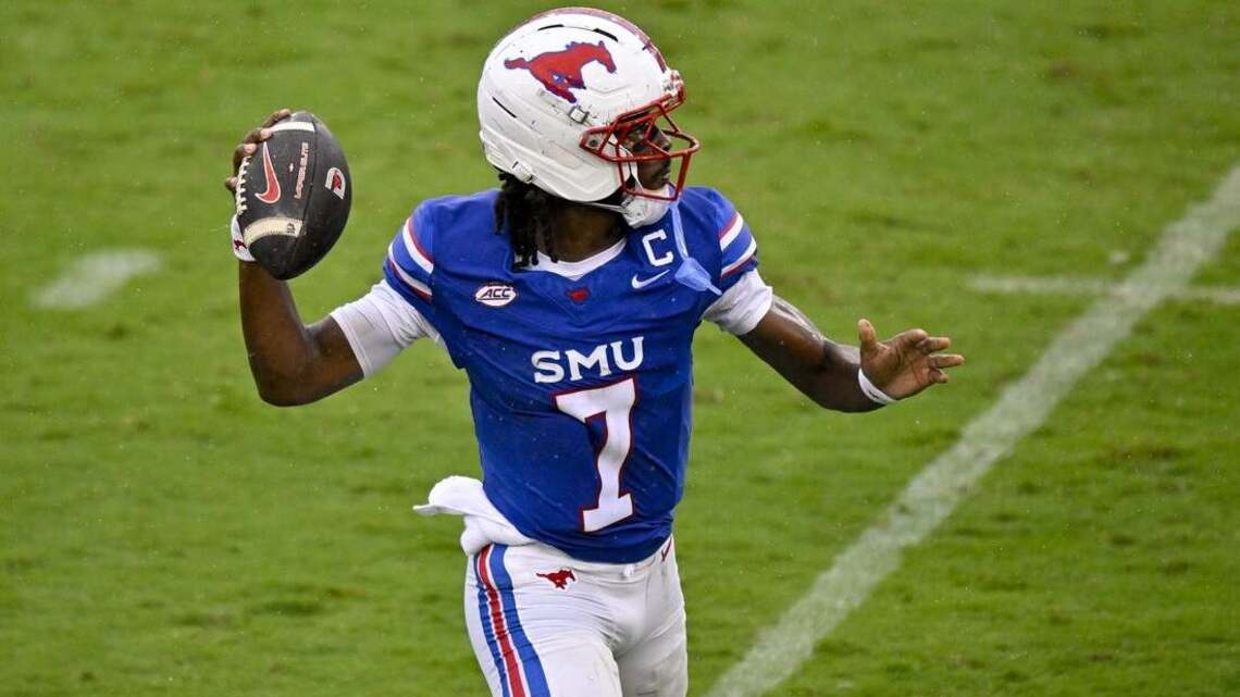 No. 24 SMU quarterback Kevin Jennings seeks more history against Virginia 