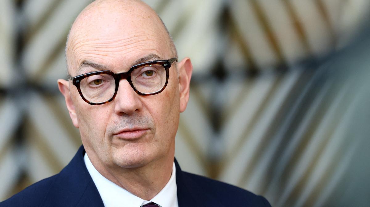 France's Minister for Economy, Finance, and Industrial, Energy and Digital Sovereignty Roland Lescure attends a Eurozone Finance Ministers meeting in Brussels, Belgium May 4, 2026.  REUTERS/Yves Herman