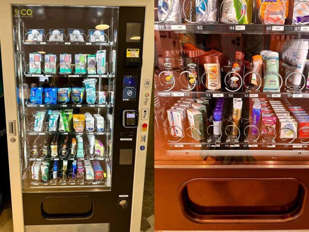  The hotel vending machines are there for whatever their guests may need. Photo credit: Margot Black 